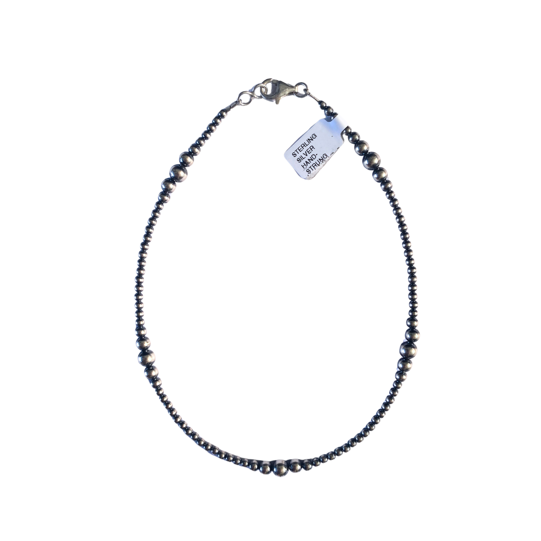 Sterling Silver Pearl Necklace 14" inches