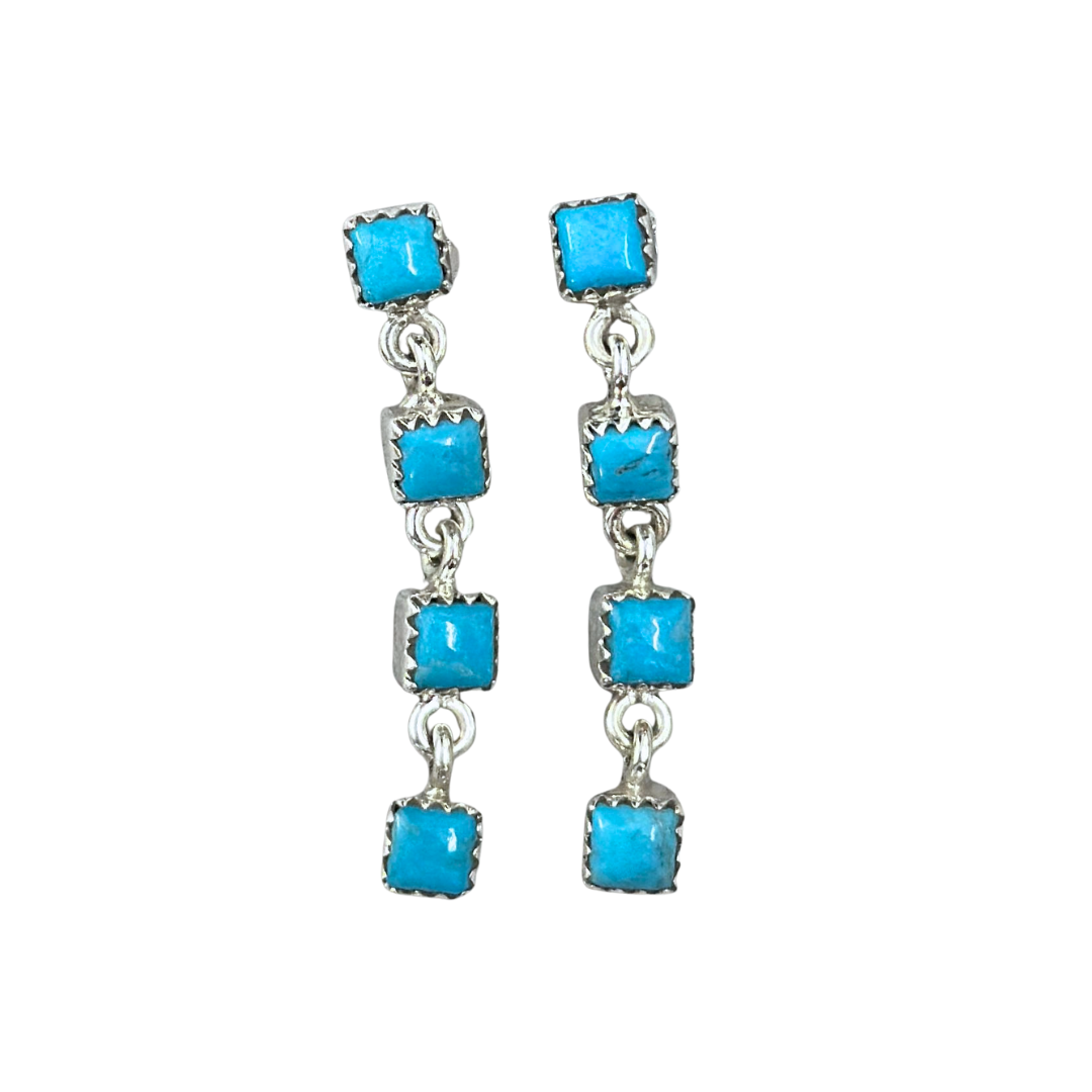 Ridgeline Drop Earrings - Kingman Turquoise