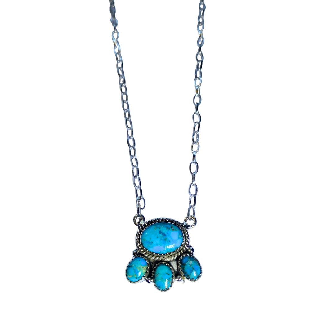 Turquoise Silver Necklace