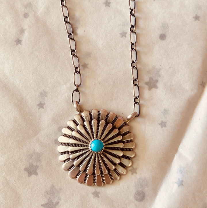 Turquoise Silver Necklace - Sheldon Mariano
