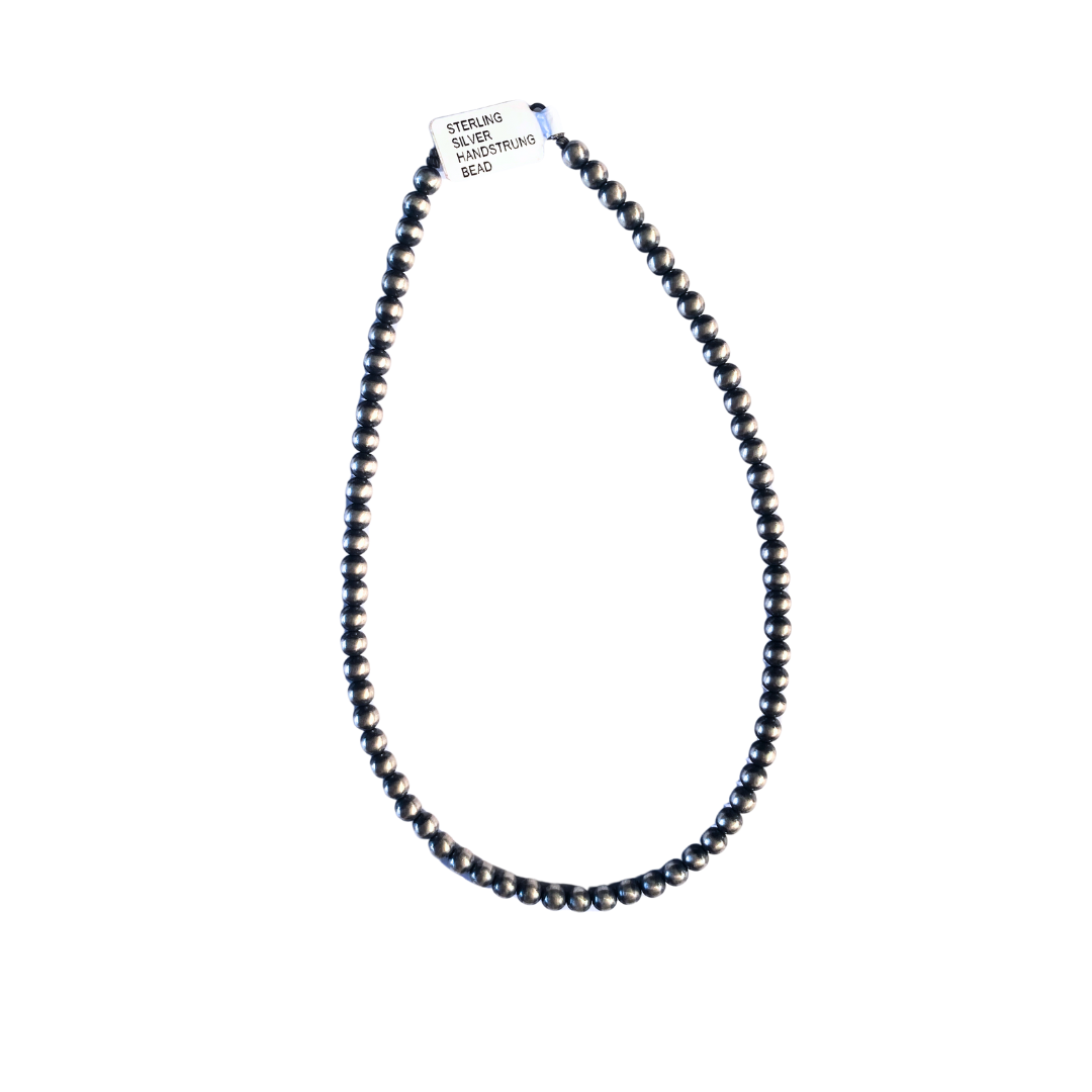 Sterling Silver Pearl Necklace 16" inches