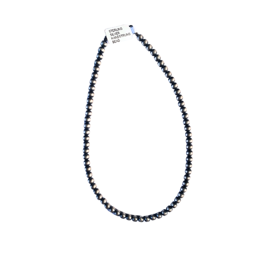 Sterling Silver Pearl Necklace 16" inches