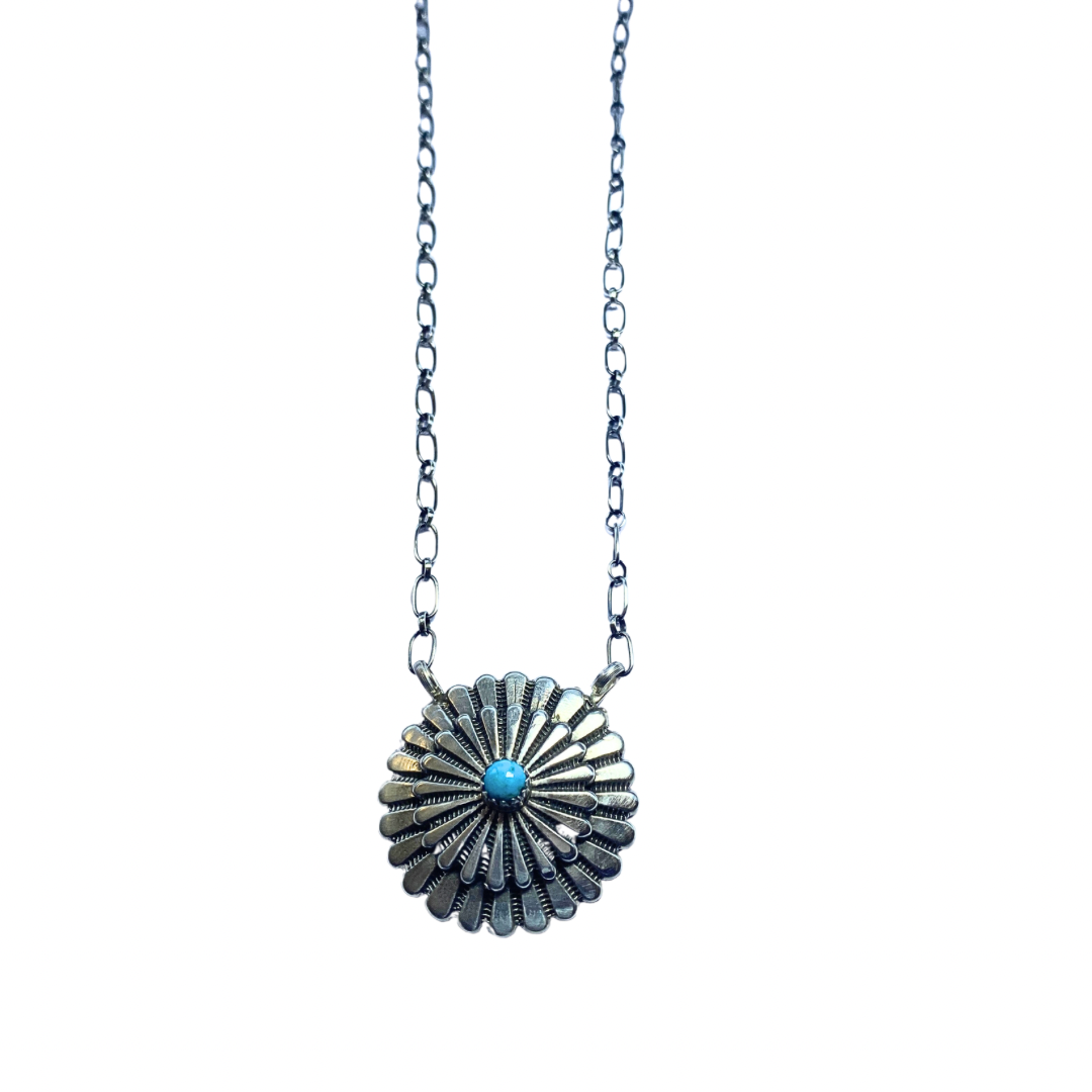 Turquoise Silver Necklace - Sheldon Mariano