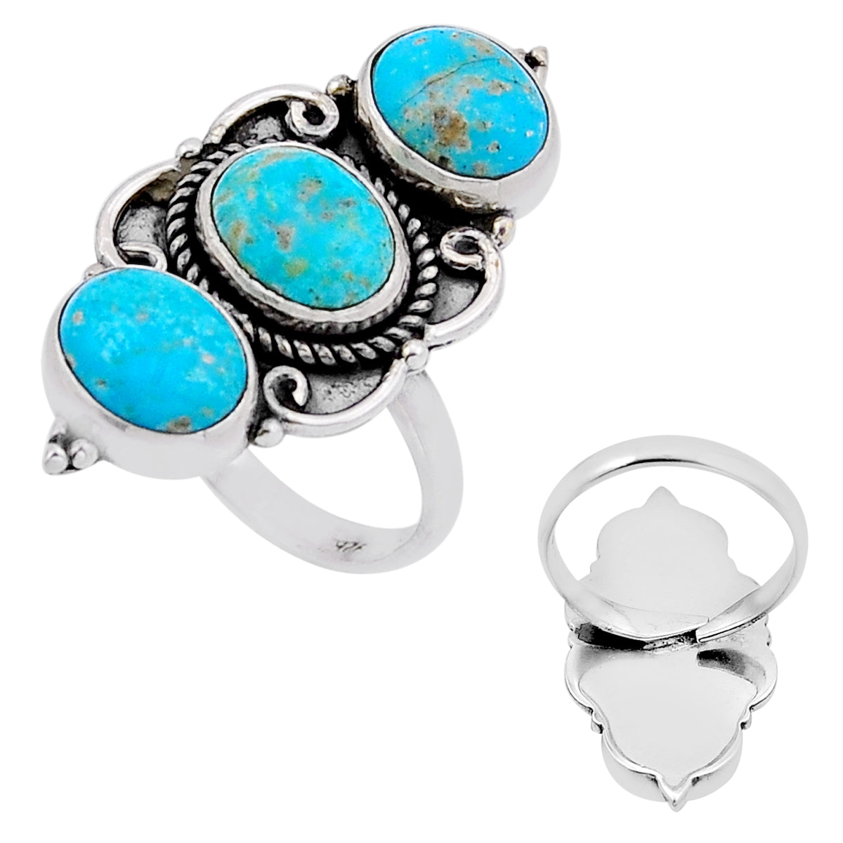 Mountain Peaks Turquoise Ring (adjustable)