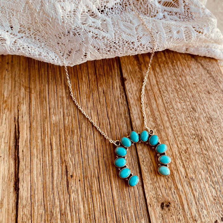 Wild Heart Protector Necklace - Kingman Turquoise &amp; 925 Sterling Silver