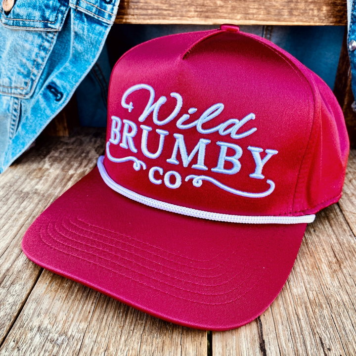 Penny Satin Trucker Cap - Red