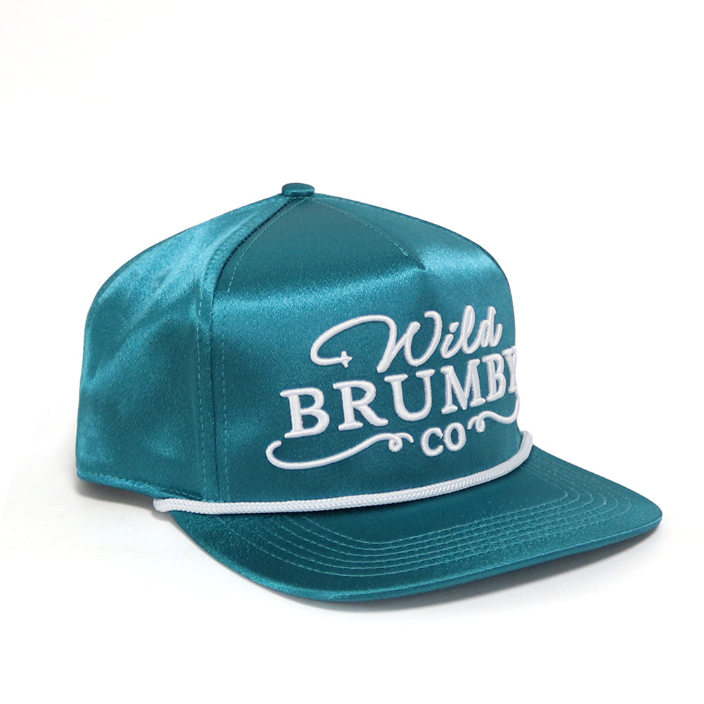 Alice Satin Turquoise Trucker Cap - Launching 8pm Sunday