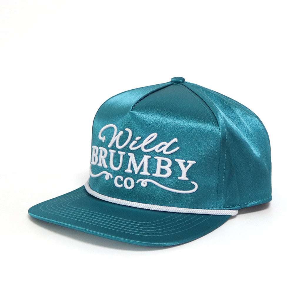 Alice Satin Turquoise Trucker Cap - Launching 8pm Sunday