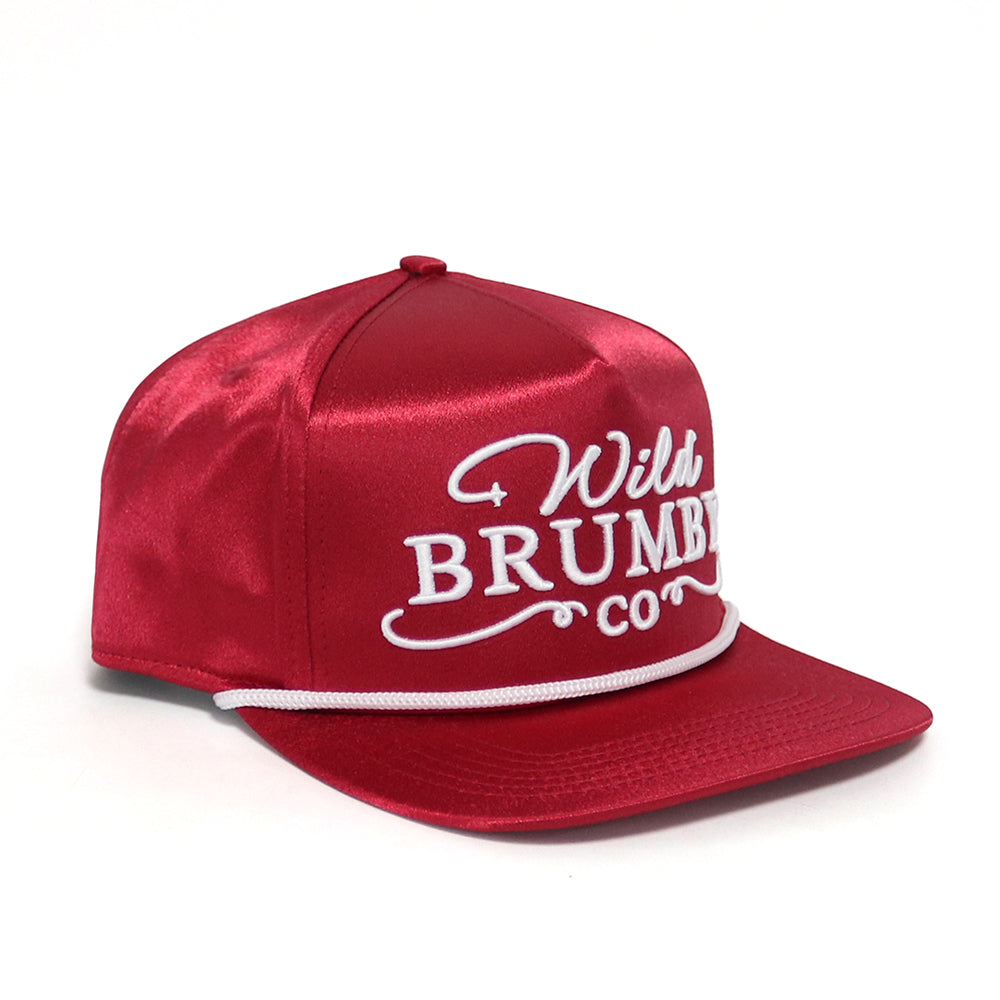 Penny Red Satin Trucker Cap - Launching 8pm Sunday