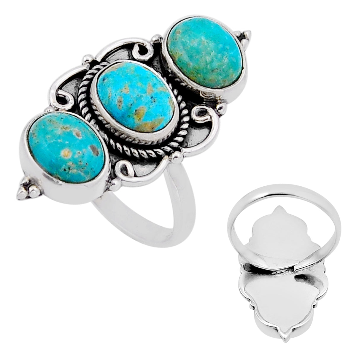 Mountain Peaks Turquoise Ring (adjustable)